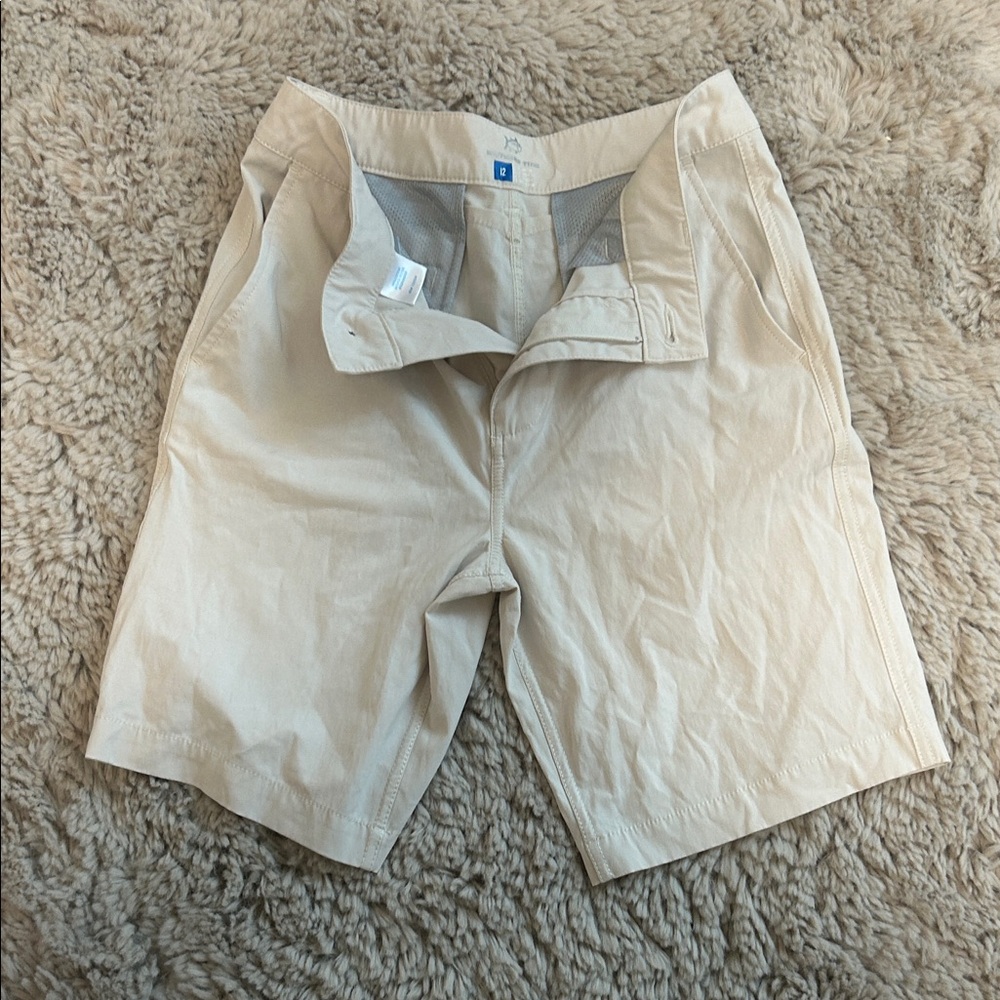 Southern Tide Kids Formal Shorts in Beige